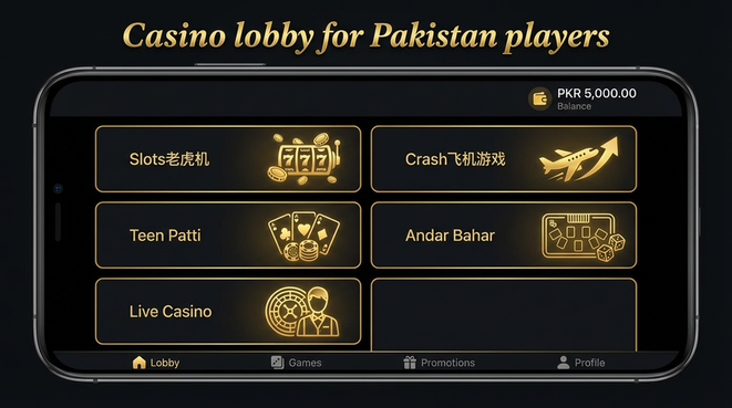 Lobby view of pakwin 777 for Pakistan users - 4